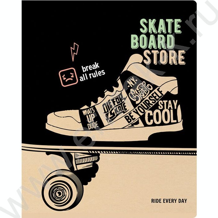 Тетрадь  96л клетка "Ride every day" ассорти | Фото 3