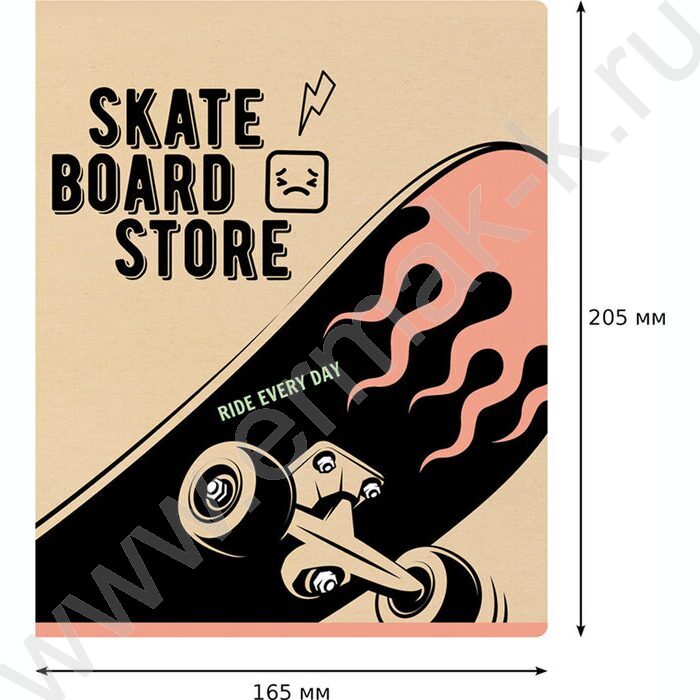 Тетрадь  96л клетка "Ride every day" ассорти | Фото 5