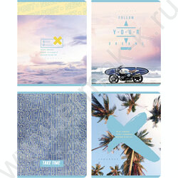 Тетрадь  96л клетка "Take time" выб. лак/ ассорти | Фото 1