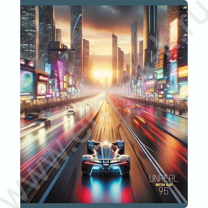 Тетрадь  96л клетка "Unreal" ассорти, суперэконом | Фото 4