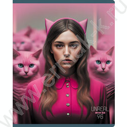 Тетрадь  96л клетка "Unreal" ассорти, суперэконом | Фото 5