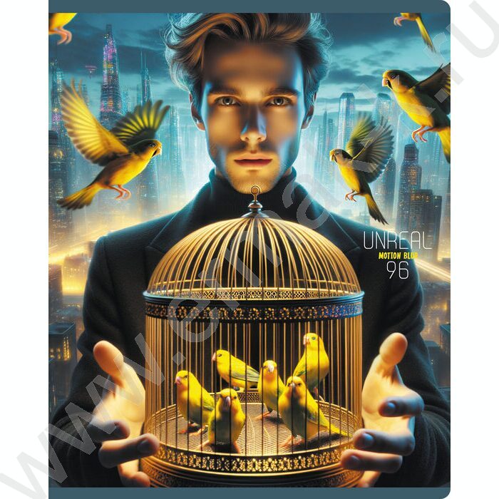 Тетрадь  96л клетка "Unreal" ассорти, суперэконом | Фото 6