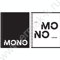 Тетрадь  96л клетка/спираль "MonoChrome" двойная обложка/ ассорти | Фото 3