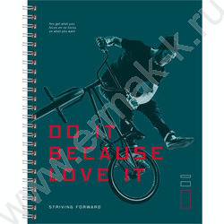 Тетрадь  96л клетка/спираль "Спорт - это жизнь" матовая ламинация/ ассорти | Фото 4