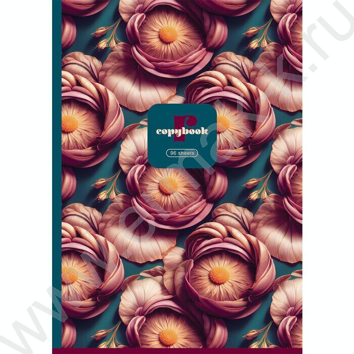 Тетрадь  96л А4 клетка/спираль "Flower story" /глянц.лам. | Фото 3