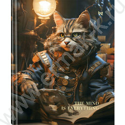 Тетрадь 120л клетка/кольца "Стимпанк"  /глянец/ ассорти | Фото 1