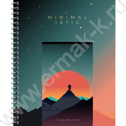 Тетрадь  96л клетка/спираль/тв.обл."Minimalistic" /глянц. лам./фольга | Фото 2