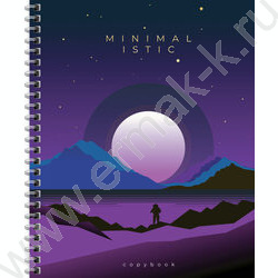 Тетрадь  96л клетка/спираль/тв.обл."Minimalistic" /глянц. лам./фольга | Фото 3