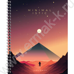 Тетрадь  96л клетка/спираль/тв.обл."Minimalistic" /глянц. лам./фольга | Фото 5