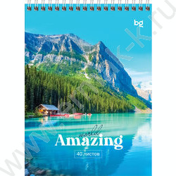 Блокнот  40л А5 спираль "Amazing" ассорти | Фото 5