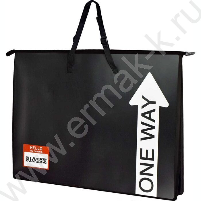 Папка д/чертежей и рисунков А2 пластик на молнии с ручками регулируемые по длине Выход есть | Фото 1