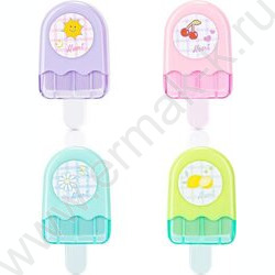 Ластик цветной "Мороженое" /60*30*15мм, резина термопластичная /ассорти | Фото 1