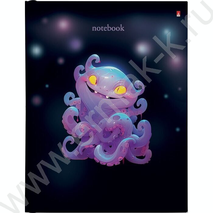 Тетрадь  80л клетка/кольца "Octopus" со смен.блоком | Фото 1