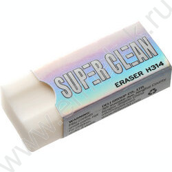 Ластик белый прямоугольный "Super Clean" 41*17*10мм | Фото 1