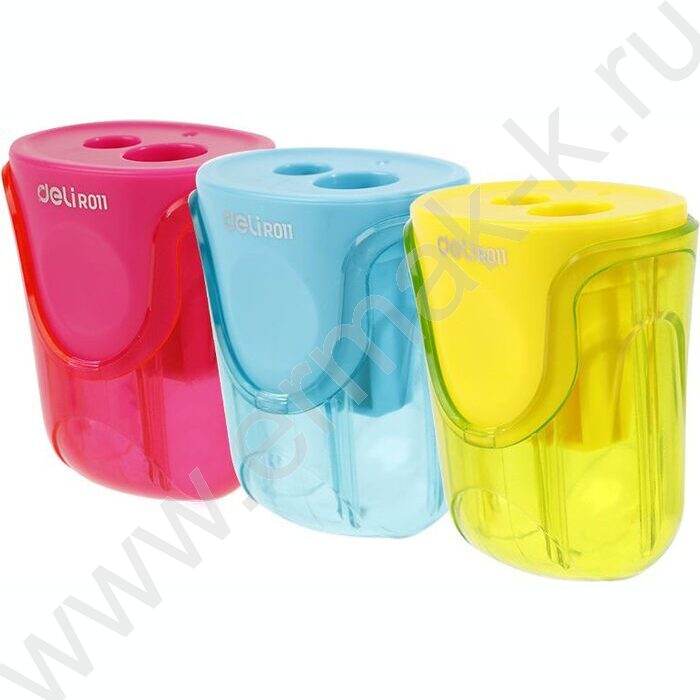 Точилка 2отв. пластик "U-touch" /ассорти | Фото 1