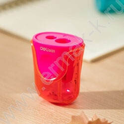 Точилка 2отв. пластик "U-touch" /ассорти | Фото 3