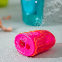 Точилка 2отв. пластик "U-touch" /ассорти | Фото 5