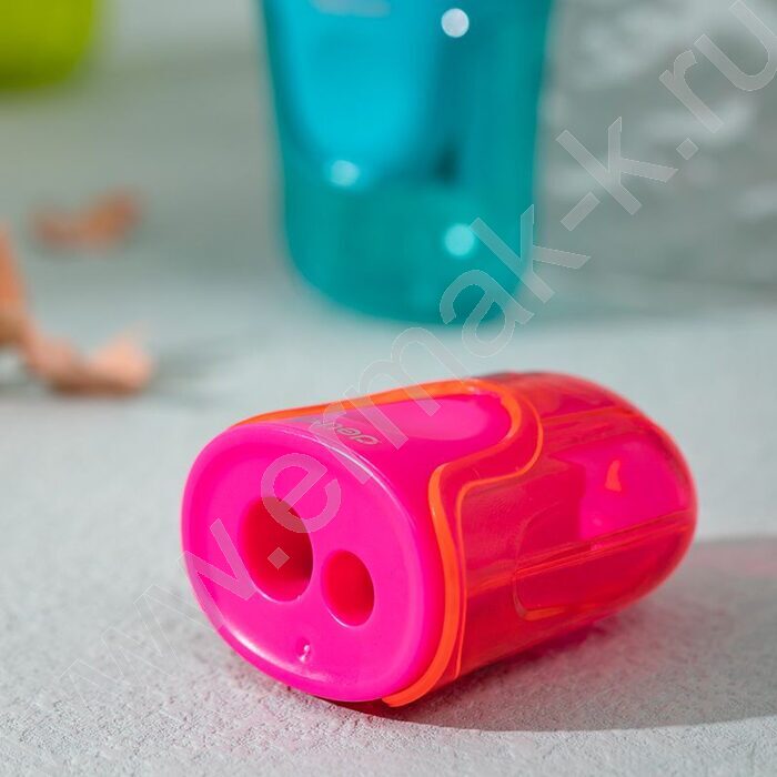 Точилка 2отв. пластик "U-touch" /ассорти | Фото 5