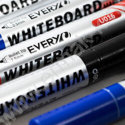 Маркер д/маркерных досок /синий/ 2,5мм круг Everyu /заправляемый | Фото 4