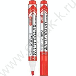 Маркер д/маркерных досок /красный/ 2,5мм круг Everyu /заправляемый | Фото 1