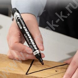 Маркер перм. /черный/ 2,5мм круг Everyu /заправляемый | Фото 3