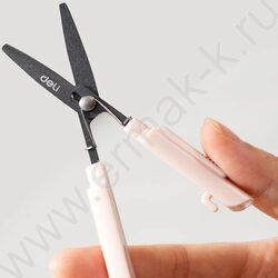 Ножницы 12,5см портативные EZ508 Linfini /розовые, блистер | Фото 3