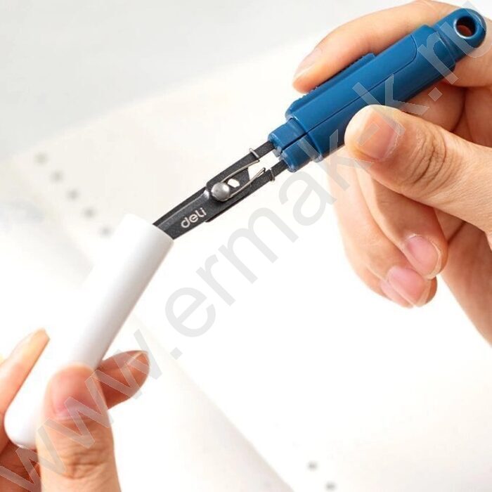 Ножницы 12,5см портативные EZ508 Linfini /розовые, блистер | Фото 4