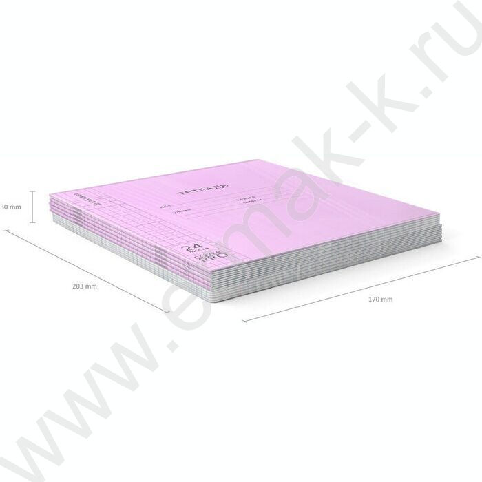 Тетрадь  24л клетка с пластиковой обложкой "Классика CoverPrо Vivid" /фиолетовый | Фото 4