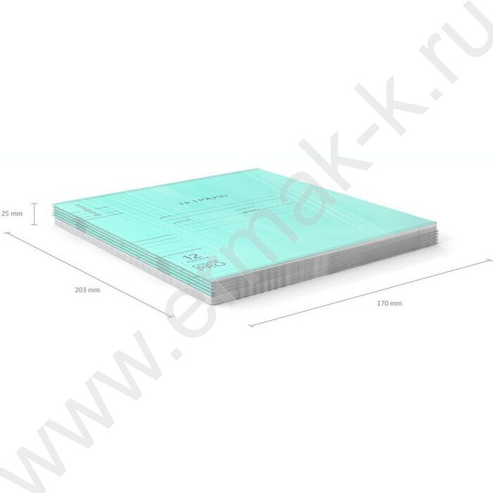 Тетрадь  12л линейка с пластиковой обложкой "Классика CoverPrо Vivid" /бирюзовый | Фото 4