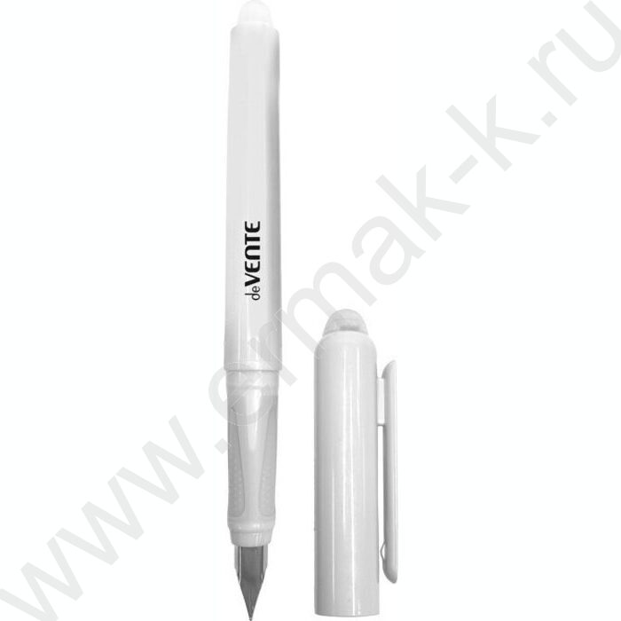 Ручка перьевая Magic Quill /перо среднее F (Fine), 3-и баллончиками 0,8мл, с держат, белый корпу | Фото 1