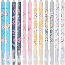 Ручка гелевая со стираемыми чернилами синяя 0,5мм Лапки/цветной с рисунком корпус /ассорти/,блис | Фото 1