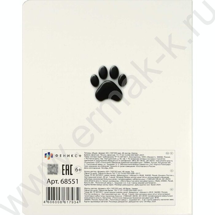 Тетрадь  48л клетка "Черный кот" /выб.ТВИН-лак/ ассорти | Фото 5