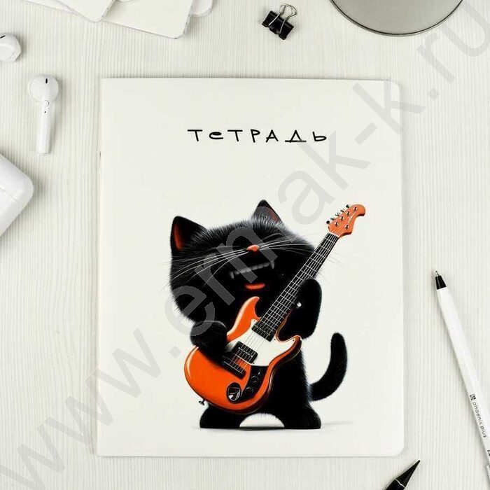 Тетрадь  48л клетка "Черный кот" /выб.ТВИН-лак/ ассорти | Фото 8