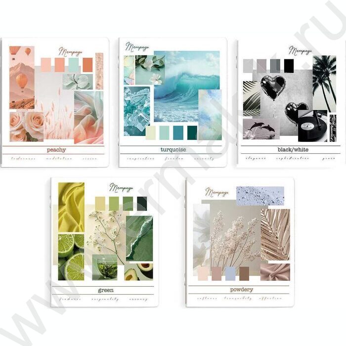 Тетрадь  48л клетка "Коллаж" /выб.ТВИН-лак/ ассорти | Фото 1