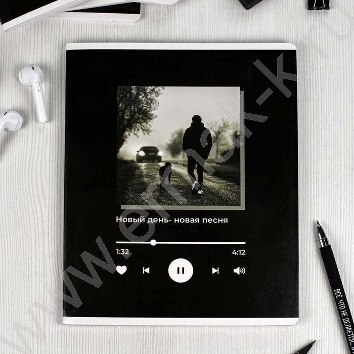 Тетрадь  48л линейка "Музыка настроения" /выб.ТВИН-лак/ ассорти | Фото 2