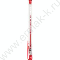 Ручка гелевая красная 0,5мм "Basic" GP-789 /прозр.корпус | Фото 3