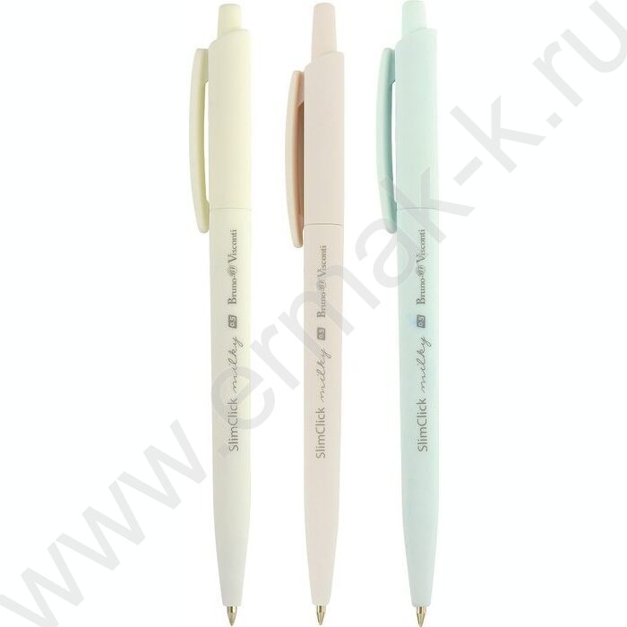 Ручка шар авт SlimClick.MILKY синяя 0,5мм | Фото 1