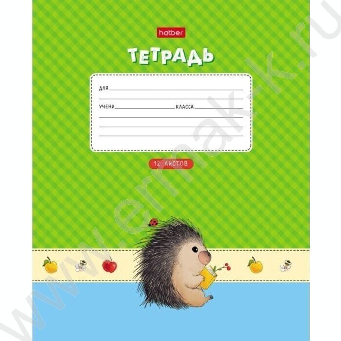 Тетрадь  12л клетка "Крошка Дик" /тиснение/ 5видов | Фото 1