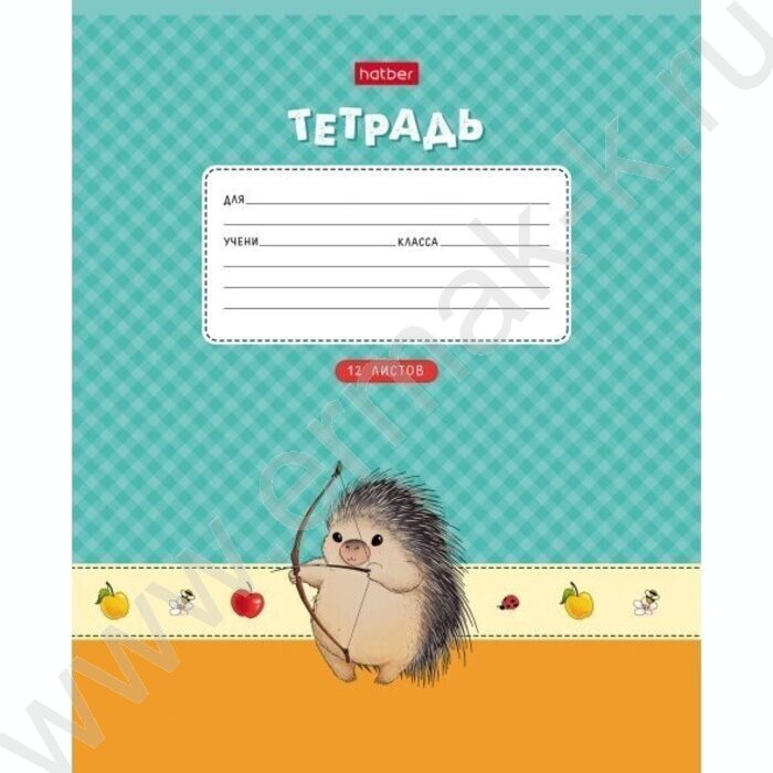 Тетрадь  12л клетка "Крошка Дик" /тиснение/ 5видов | Фото 4