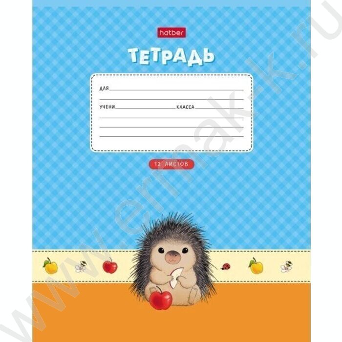 Тетрадь  12л клетка "Крошка Дик" /тиснение/ 5видов | Фото 5