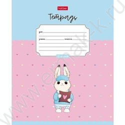 Тетрадь  12л клетка "Милашка Банни" 5видов | Фото 2