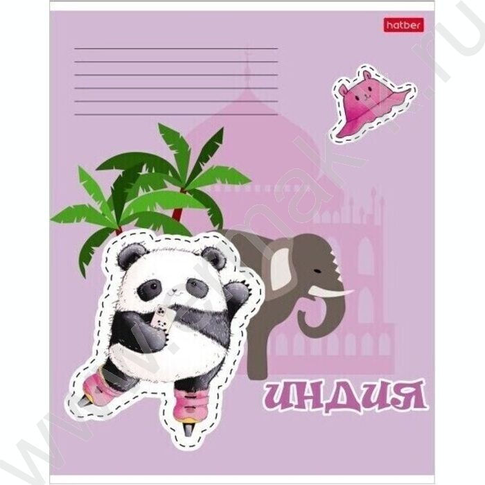 Тетрадь  24л клетка "Плюшевые панды" 5видов | Фото 3