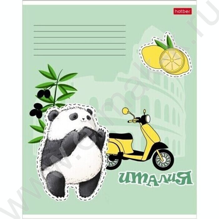 Тетрадь  24л клетка "Плюшевые панды" 5видов | Фото 4