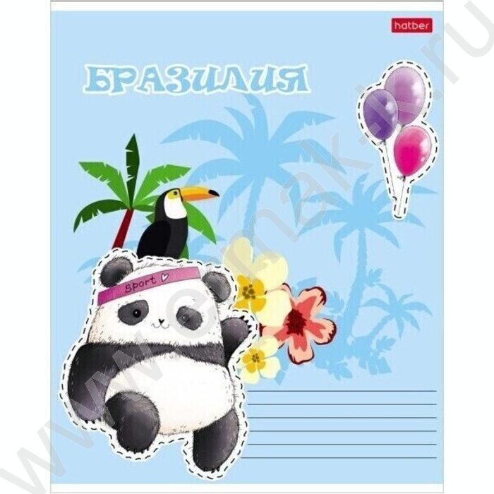 Тетрадь  24л клетка "Плюшевые панды" 5видов | Фото 5