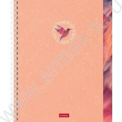 Тетрадь  48л клетка/спираль "Вдохновение вокруг" /тиснение /мат. лам. /4вида | Фото 4