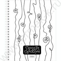 Тетрадь  48л клетка/спираль "Просто" /глянец./ 4вида | Фото 3