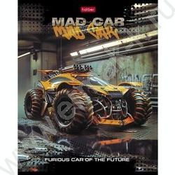 Тетрадь  48л клетка/пластик обл. "MAD CAR" | Фото 3