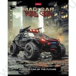 Тетрадь  48л клетка/пластик обл. "MAD CAR" | Фото 5