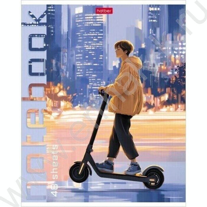 Тетрадь  48л клетка "Городской движ" /мат.лам/ 5видов | Фото 4