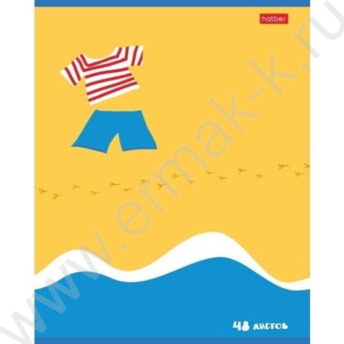 Тетрадь  48л клетка "Приключения чайки" /мат.лам/ 5видов | Фото 3